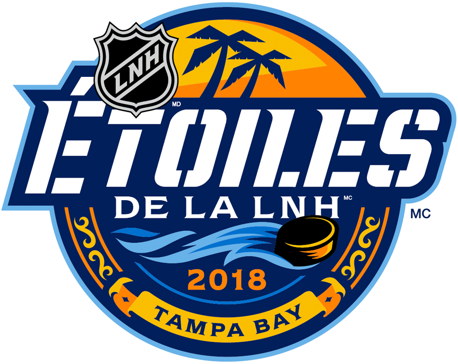 NHL All-Star Game 2018 Alt. Language Logo iron on transfers for T-shirts